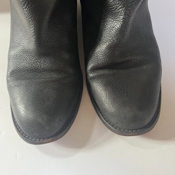 Chanel Black Leather Knee High Boots Size 38 / US 7.5 - Picture 7 of 14